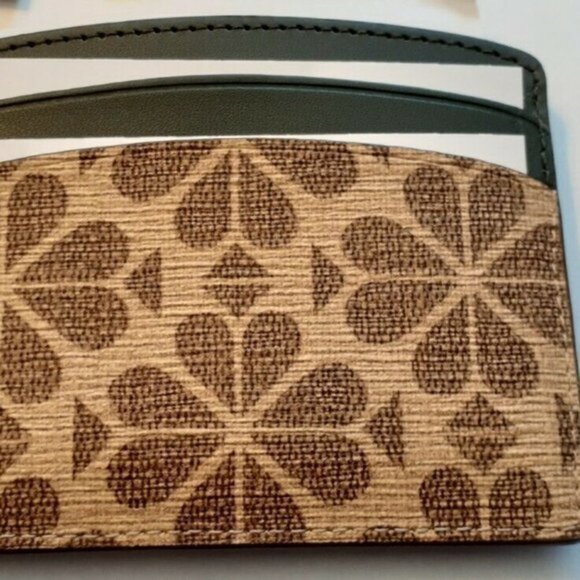 AUTHENTIC KATE SPADE Hunter & Tan Spade Flower Infinity Crossbody & Cardholder - Picture 7 of 15